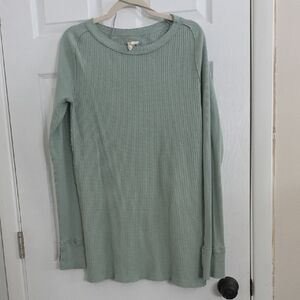 We The Free Light Green Crew Neck Sweater